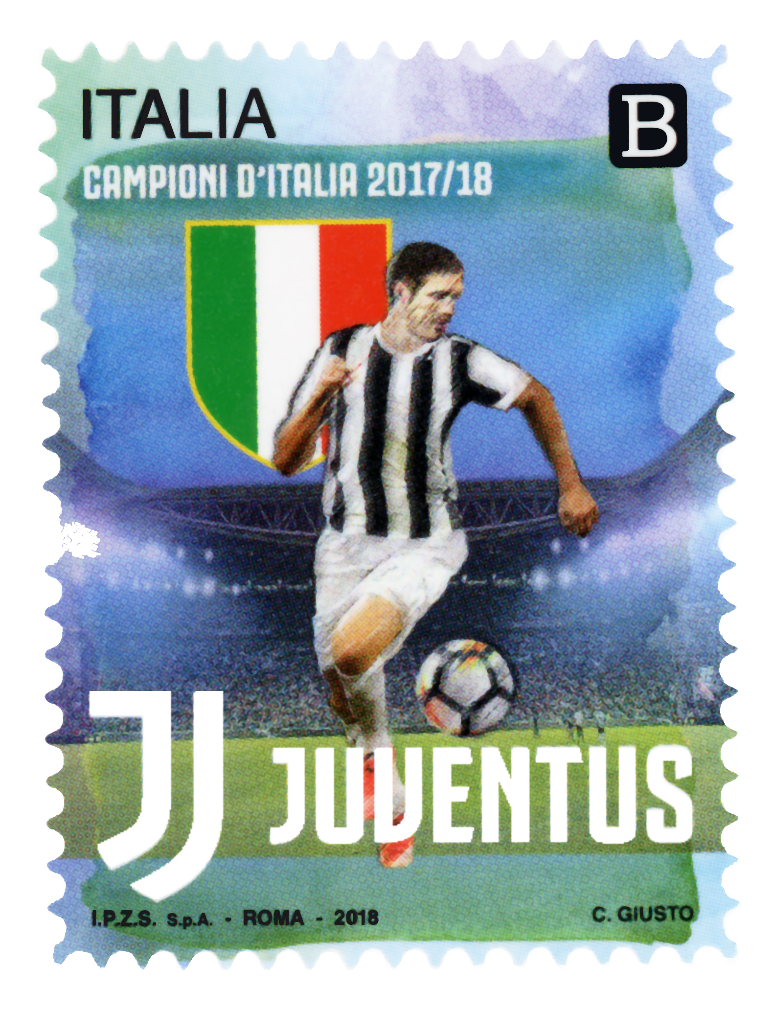 Francobollo Scudetto Juventus